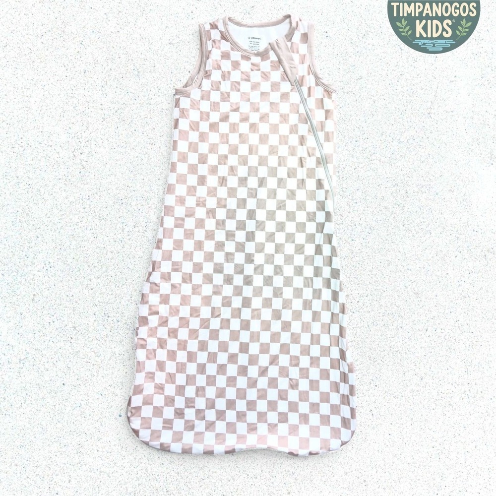 Bamboo Sleep Sack 12-18 Months NEW Tan White Checkered Bamboo Spandex
